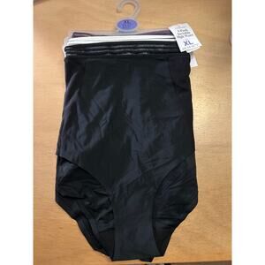 New Womens Primark 3 Pack High Waist Invisible Briefs Black Brown White XL 14-16